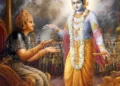 Krishna giving preaching to Arjun